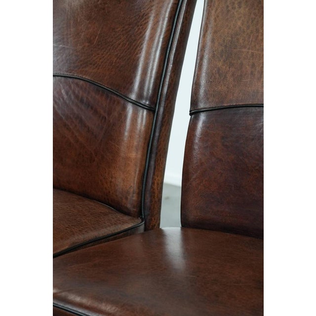 Dining Chairs in Sheepskin Leather, Set of 2 For Sale - Image 9 of 13