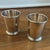 2 vintage marked Sheridan Silverplate mint julep cups. These classic cups feature a classic design with a pedestal base...