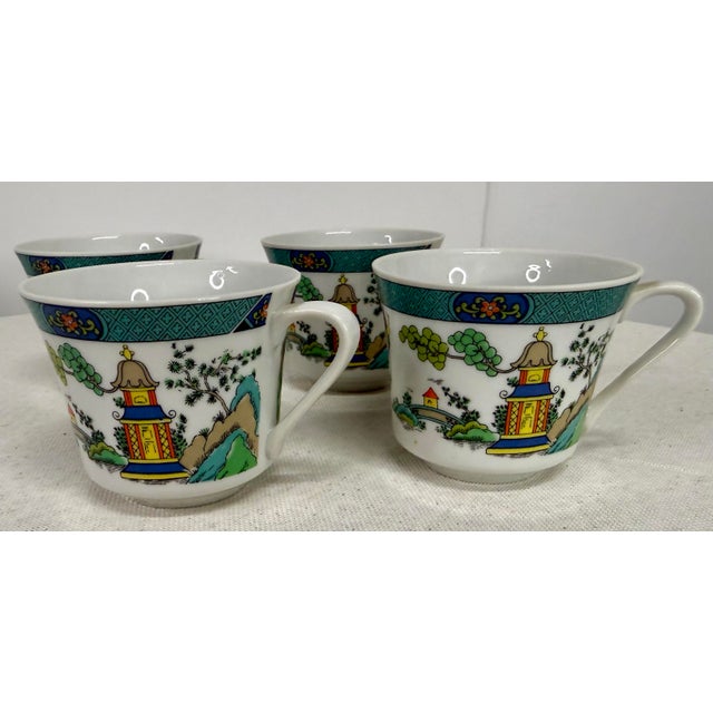 Chinese Vintage Chinese Garden Taste Setter by Sigma Set - 8pcs For Sale - Image 3 of 12