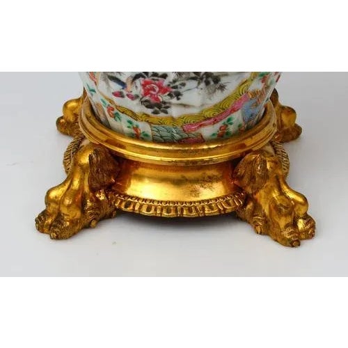Porcelain Vase on a Bronze Base For Sale - Image 10 of 11