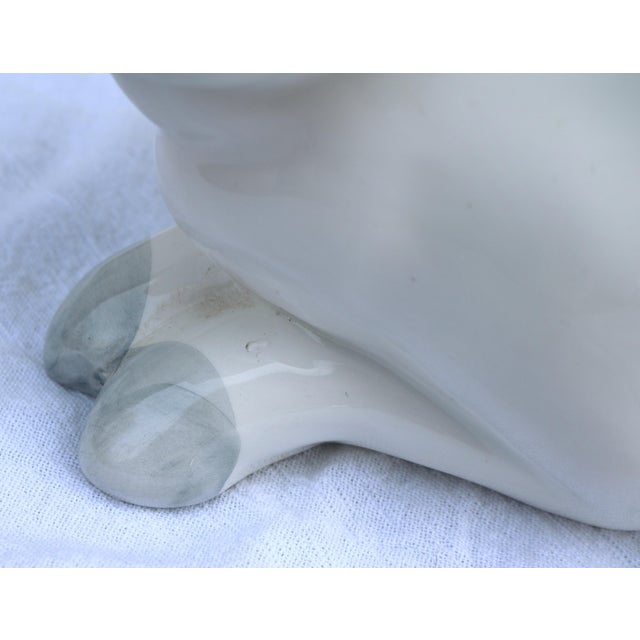 Large Italian Ceramic White Bunny Rabbit Statue for Intrada For Sale In Cincinnati - Image 6 of 13