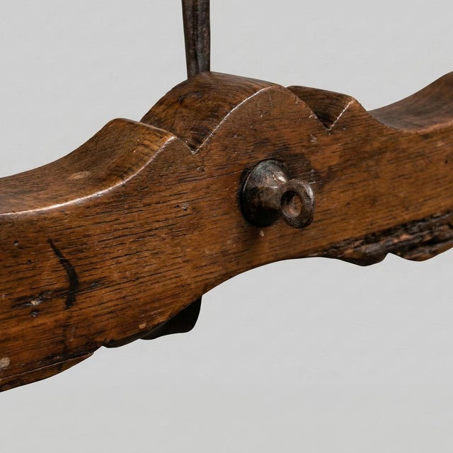 Dining Table with Wrought Iron Stretcher, 1700s For Sale - Image 9 of 13