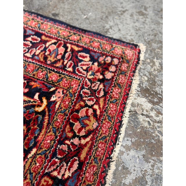 Textile 5ft 5in × 6ft 8in 1920's Turkish Hand-Knotted Area Rug For Sale - Image 7 of 12