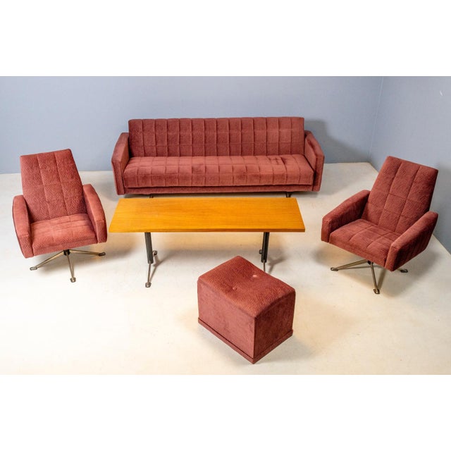 Living Room Set, Czechoslovakia, 1970s, Set of 4 For Sale - Image 9 of 11