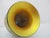 Lundberg Studios Moire Fern Heart Pulled Feather Iridescent Gold Art Glass Vase For Sale - Image 9 of 13