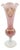 Vintage Italian Pink Opaline Glass Cameo Trumpet Vase, 1960s For Sale