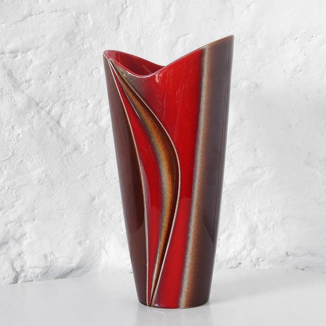 Mid-Century Modern Ceramic Vase from Verceram, France, 1960s For Sale - Image 10 of 10