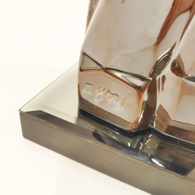 Eduardo Lastres, Cubist Sculpture, 1980s, Ceramic For Sale - Image 6 of 7