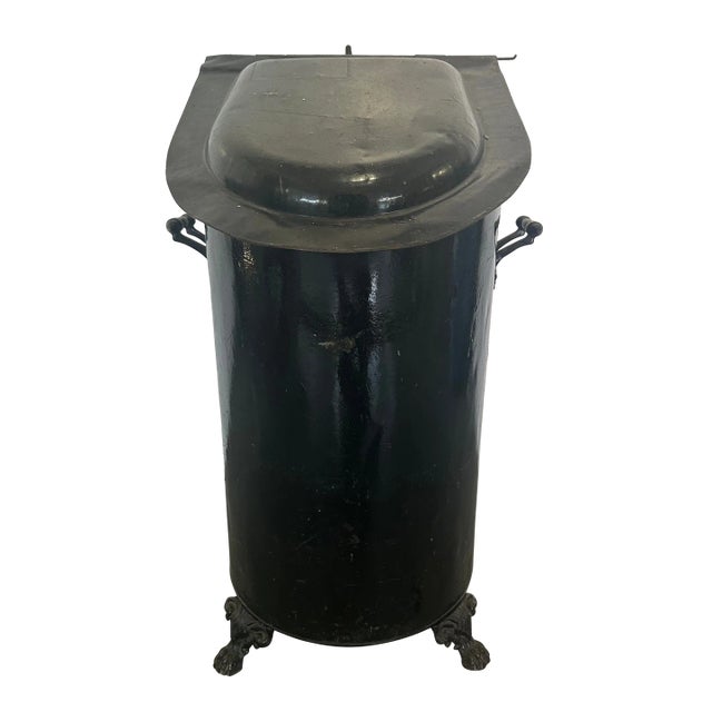 Antique Farmhouse Fireplace Hearth Coal Hod, Caddy, or Scuttle For Sale