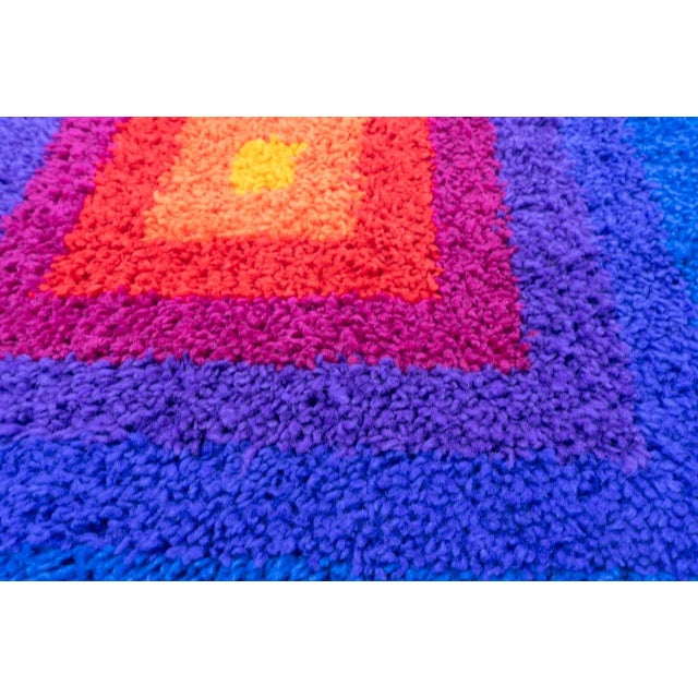 Square Rug Mira-Carré by Verner Panton, 1970s For Sale - Image 9 of 12