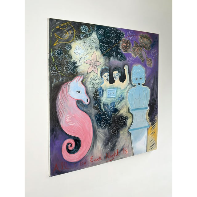 Steven E Robertson, All I Do Each Night Is… Pray, 2025, Oil on Canvas For Sale - Image 3 of 10