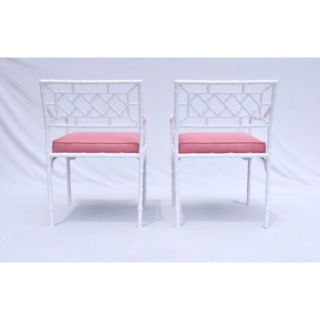 1960s Faux Bamboo Dining Table Set by Phyllis Morris, Restored For Sale - Image 11 of 13