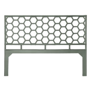 Honeycomb Headboard King, Evergreen For Sale
