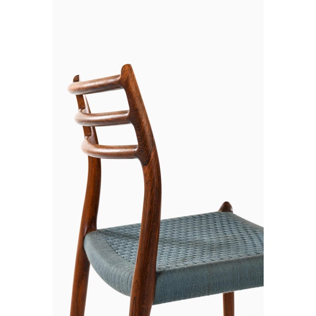 Model 78 Dining Chairs attributed to Niels O. Møller for J. L. Møllers Furniture Factory, 1960s, Set of 6 For Sale - Image 6 of 13