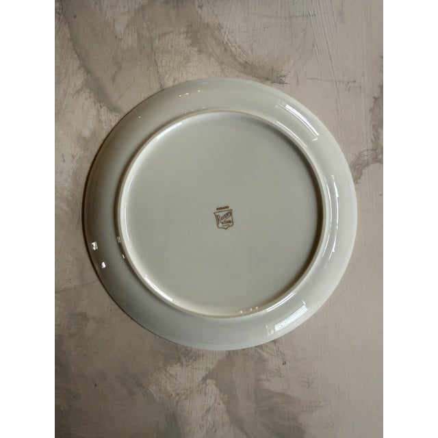 1960s Pickard Ravenswood 8 Inch Dinner Plates Green Floral - Set of Three (3) For Sale In Chicago - Image 6 of 9