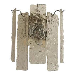 Hammered Strips Listelli Murano Glass Wall Sconce by Simoeng For Sale
