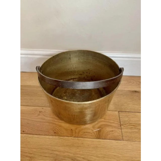 Antique Victorian Brass Jam Pale, 1860 For Sale - Image 3 of 5