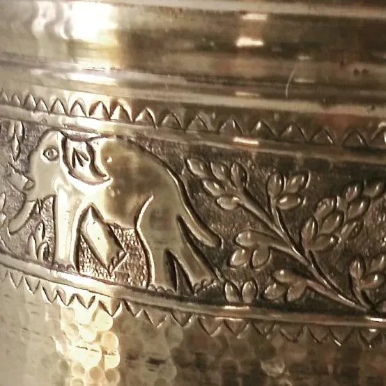 Mid Century Brass Cylinder Lamps - a Pair For Sale - Image 4 of 13