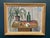 Original Swedish Oil on Canvas – “Potted Plant and Green Bottle” by Åke Winnberg – Signed & Dated 1946 – Vintage & Framed...