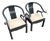 Jame Mont Style Horseshoe Chairs - A Pair For Sale