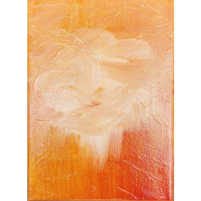 Original Abstract Canvas Art Painting Whispy Sunset For Sale