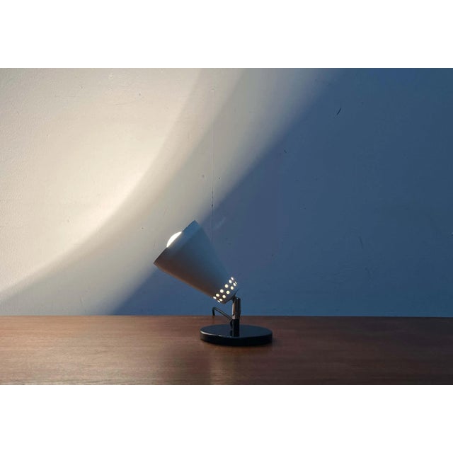 Mid-Century Modern Minimalist Funnel Table Lamp, 1960s For Sale - Image 12 of 18