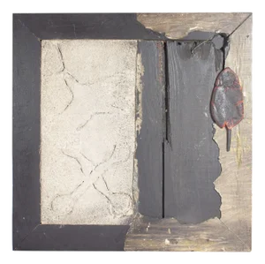 Found Object Wall Assemblage Signed by James Spencer Russell