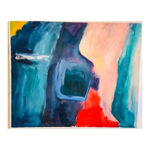 “Hot Water” Abstract Expressionist Oil Painting Dorothy Yung