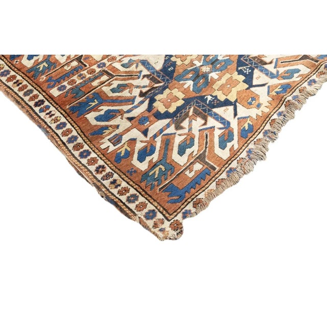 Antique Kazak Rug 4'3'' x 8'10'' For Sale In New York - Image 6 of 12