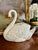 Large White Ceramic Swan Centerpiece Jardinière For Sale - Image 10 of 10