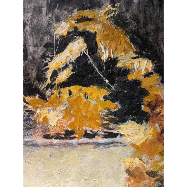 Hans Berger, Sunflowers, Oil on Wood For Sale - Image 4 of 9