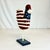 Wood 1980s Vintage Arts & Crafts Americana Painted Wooden Chicken Figural For Sale - Image 7 of 12