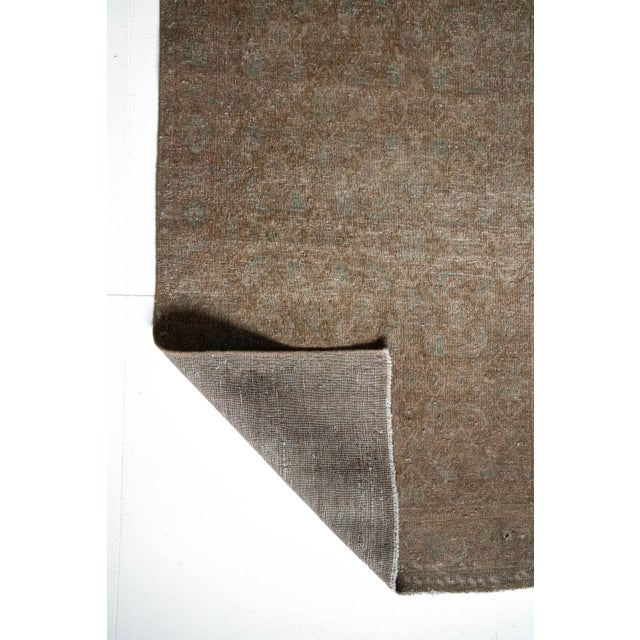 Khaki Vintage Hamadan Runner Rug For Sale - Image 8 of 8