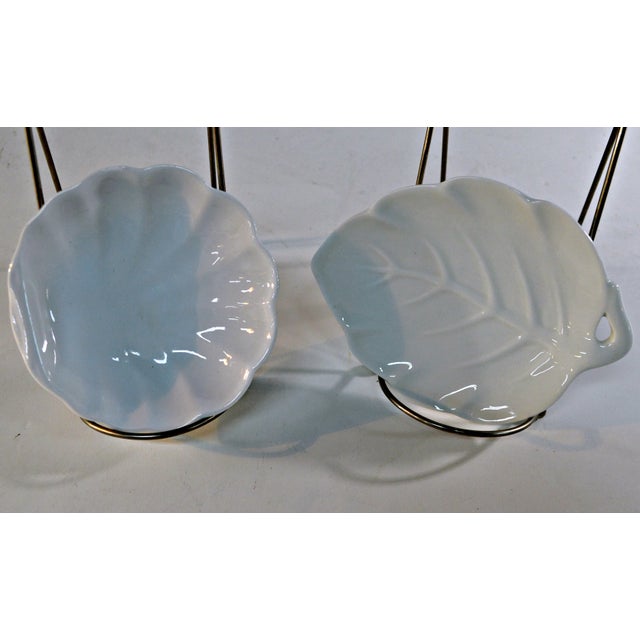 Vintage Lillian Vernon White Ceramic Dishes - A Pair For Sale - Image 4 of 8