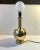 Gold Scandinavian Brass Table Lamp from ABO, 1970s For Sale - Image 8 of 8