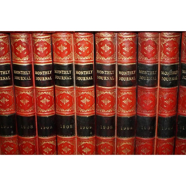 Vintage Leather A4 Storage Box Files with Faux Book Fronts, Set of 37 For Sale - Image 13 of 18