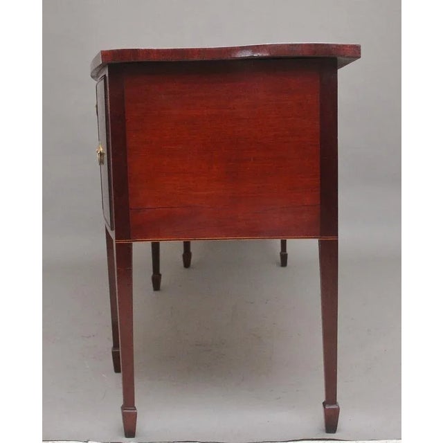 Early 19th Century 19th Century Inlaid Mahogany Bowfront Sideboard For Sale - Image 5 of 11