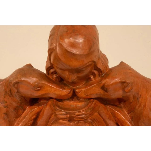 1930s Armand Godard, Art Deco Youth with Greyhounds, 1930, Terracotta For Sale - Image 5 of 10