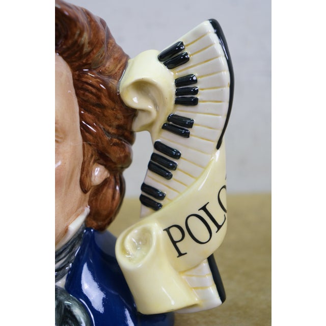 Royal Doulton English Traditional Frederic Chopin Great Composer Toby Character Jug For Sale - Image 6 of 12