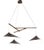 Emily Group of Three Chandelier in Steel with Dark Bronze Finish by Moss Objects For Sale