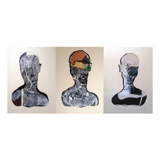 Stefano Mazzolini, S3O, 2022, Collage & Acrylic on Paper For Sale