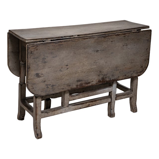 Grey Gate-Leg Table, 1900s For Sale