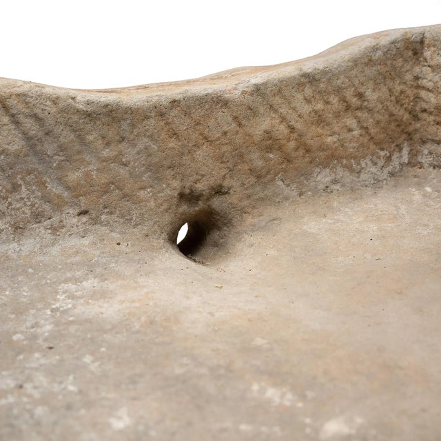 Gray Chinese Chiseled Stone Trough, circa 1900 For Sale - Image 8 of 9
