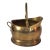 English Brass Fireplace Coal Scuttle Bucket For Sale