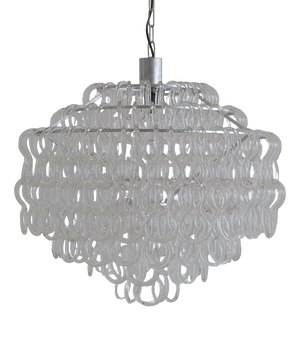 Chandelier by Angelo Mangiarotti for Vetreria Vistosi, 1967