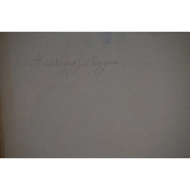 2000 - 2009 2009 Kristina Zallinger "Waterfallen" Abstract Painting For Sale - Image 5 of 11