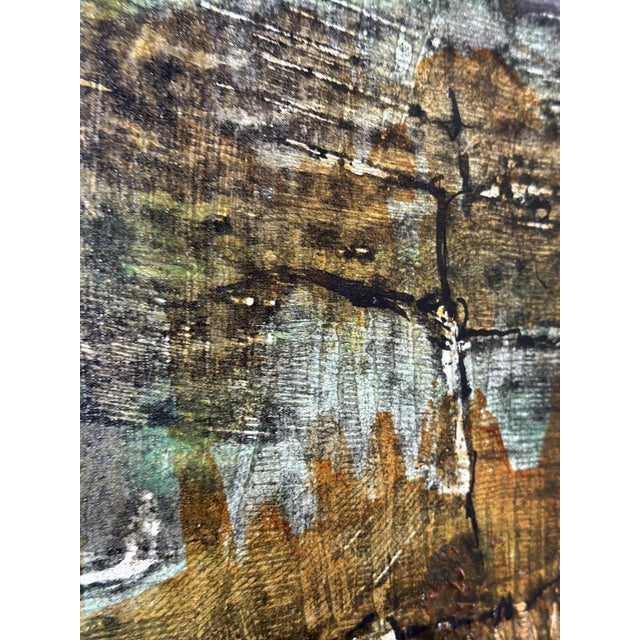 Erik Emanuelsson, Komposition, 1964, Oil on Panel, Framed For Sale - Image 10 of 11