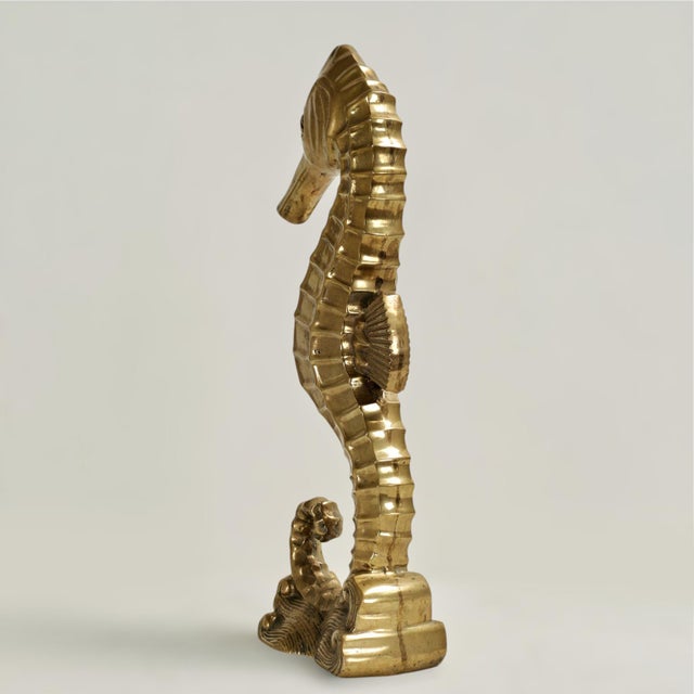 Mid-Century Modern Art Deco Style Seahorse Sculpture or Figure For Sale - Image 3 of 7