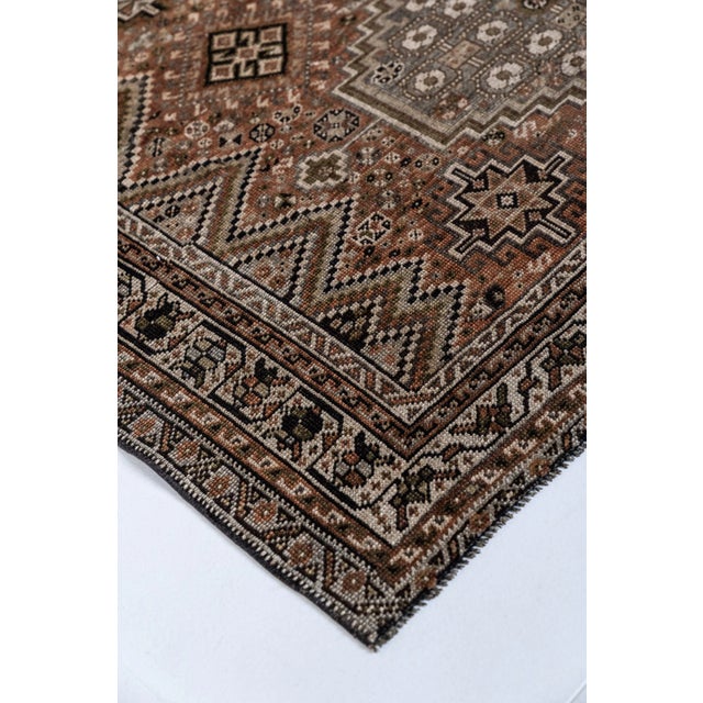 Antique Shiraz Scatter Rug For Sale - Image 6 of 10