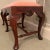 1980s 1980s Georgian Furnishing Co. Carved Mahogany Queen-Anne 6-Leg Bench With Coral Fabric For Sale - Image 5 of 10